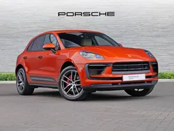 Papaya metallic Used 2021 Porsche Macan S SUV | £50,990 (Fair price)