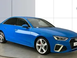 Blue Used 2020 Audi A4 S-Line Sedan | £22,282 (Fair price)