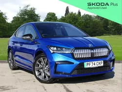Blue Used 2024 Skoda Enyaq iV SportlinePlus SUV | £35,795 (Expensive)