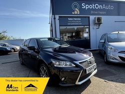 Black Used 2014 Lexus CT200h Sport Line Hatchback | £9,499 (A bit pricey)