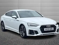 White Used 2021 Audi A5 S-Line Coupe | £25,695 (Fair price)