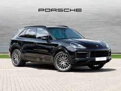 Chromite black metallic Used 2023 Porsche Cayenne Platinum Edition SUV | £60,490 (Fair price)