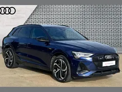 Blue Used 2021 Audi e-tron Black Edition SUV | £27,641 (Fair price)