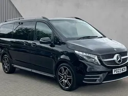 Obsidian black Used 2023 Mercedes V300 AMG line MPV | £54,502