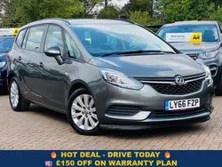Grey Used 2017 Vauxhall Zafira Tourer Design Edition MPV | £7,800 (Fair price)