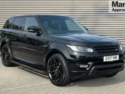 Metallic santorini black Used 2017 Land Rover Range Rover Sport HSE Dynamic SUV | £24,751 (Good price)
