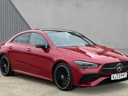 Red Used 2024 Mercedes CLA220 AMG Line Premium Plus Sedan | £30,178 (Good price)
