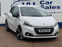 White Used 2016 Peugeot 208 GT-line Hatchback | £5,995 (Fair price)