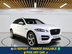 White Used 2018 Jaguar F-Pace R-Sport SUV | £18,199 (Fair price)