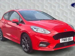 Red Used 2018 Ford Fiesta ST-Line Hatchback | £9,445 (Fair price)