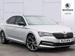 Brilliant silver metallic Used 2021 Skoda Superb SportlinePlus Hatchback | £23,690 (Fair price)