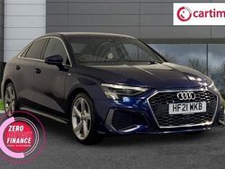 Blue Used 2021 Audi A3 S-Line Sedan | £17,399 (Fair price)