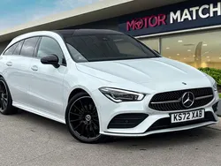 White Used 2023 Mercedes CLA220 Shooting Brake AMG line Estate | £29,990 (Expensive)