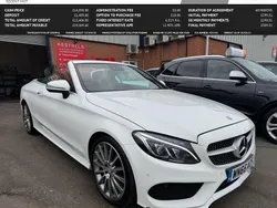 White Used 2016 Mercedes C220 AMG line Cabriolet | £14,895 (Fair price)
