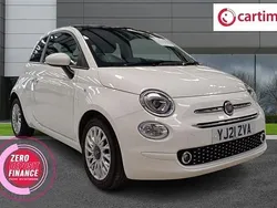 White Used 2021 Fiat 500 Lounge Hatchback | £9,000 (Fair price)