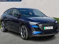 Blue Used 2024 Audi Q4 Sportback e-tron Black Edition SUV | £37,691