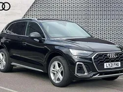 Black Used 2021 Audi Q5 S-Line SUV | £32,091 (Fair price)