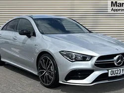 Silver Used 2023 Mercedes CLA35 AMG Premium Coupe | £36,159 (Expensive)