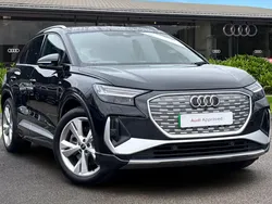 Black Used 2024 Audi Q4 e-tron S-Line SUV | £34,980 (Good price)