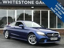 Blue Used 2018 Mercedes C200 AMG line Coupe | £16,750 (Fair price)