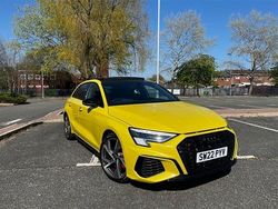 Yellow Used 2022 Audi S3 Sportback Advanced Hatchback | £35,500