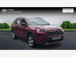 Red Used 2021 Toyota RAV4 Hybrid Design SUV | £28,128 (Fair price)