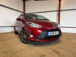 Red Used 2018 Toyota Yaris Hatchback | £9,750 (Fair price)