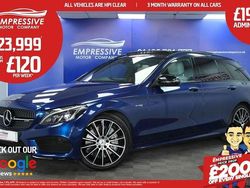 Blue Used 2017 Mercedes C43 AMG Premium Plus Estate | £23,999 (Fair price)
