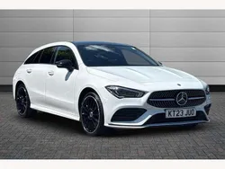 White Used 2023 Mercedes CLA250e AMG Line Premium Plus Sedan | £26,750 (Fair price)