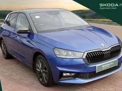 Race blue metallic body / graphite grey metallic roof Used 2023 Skoda Fabia Colour Edition Hatchback | £13,450 (Fair price)
