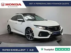 White Used 2018 Honda Civic EX Hatchback | £13,295 (A bit pricey)