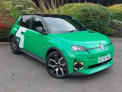 Twotone metallic pop green with black roof + re Used 2025 Renault R5 Komfort Hatchback | £25,498 (Fair price)