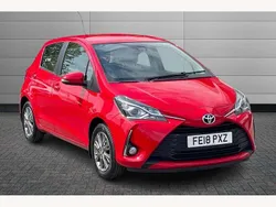 Red Used 2018 Toyota Yaris Hatchback | £9,799 (Fair price)