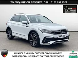 White Used 2021 VW Tiguan R-line SUV | £20,470 (Fair price)