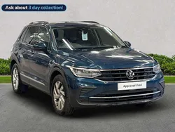 Blue Used 2022 VW Tiguan Life SUV | £17,533 (Fair price)