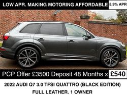 Grey Used 2022 Audi Q7 Black Edition SUV | £37,500 (Good price)