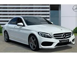 White Used 2018 Mercedes C250 AMG Line Premium Plus Sedan | £17,927 (Fair price)