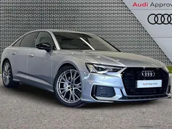 Silver Used 2022 Audi A6 Black Edition Sedan | £27,995 (Fair price)