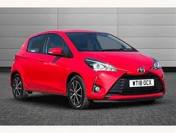 Red Used 2018 Toyota Yaris Hatchback | £9,995 (Fair price)