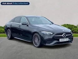 Black Used 2025 Mercedes C200 AMG Line Premium Plus Sedan | £41,999