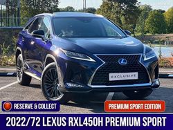 Blue Used 2022 Lexus RX450h SUV | £37,750 (Fair price)