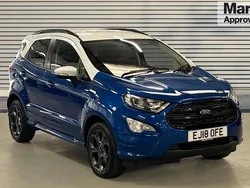 Blue Used 2018 Ford Ecosport ST-Line SUV | £11,002 (Fair price)