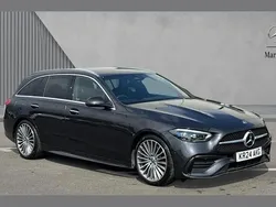 Grey Used 2024 Mercedes C300e AMG Line Premium Estate | £33,801 (Good price)