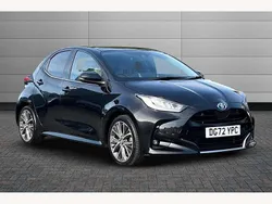 Eclipse black Used 2022 Toyota Yaris Hybrid Hatchback | £18,550 (A bit pricey)