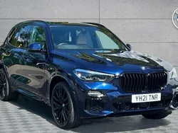 Blue Used 2021 BMW X5 M Sport SUV | £45,992 (Fair price)