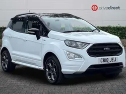 White Used 2018 Ford Ecosport ST-Line SUV | £10,250 (Fair price)