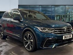 Nightshade blue metallic Used 2021 VW Tiguan R-line SUV | £22,112 (Fair price)