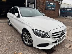 White Used 2015 Mercedes C200 Premium Estate | £9,595 (Fair price)