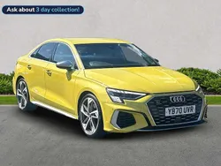 Yellow Used 2021 Audi S3 Comfort Sedan | £28,167 (Fair price)