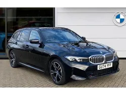 Black sapphire metallic paint Used 2024 BMW 330e M Sport Estate | £32,995 (Super price)